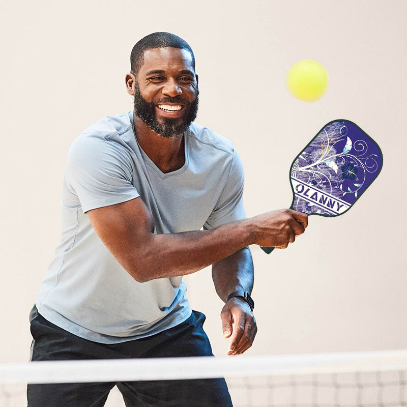 Lavendar Pickleball Paddle Fiberglass and Graphite Composite Solid Paddle