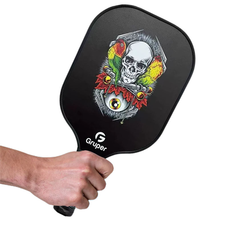 Skull Pattern Pickleball Paddle