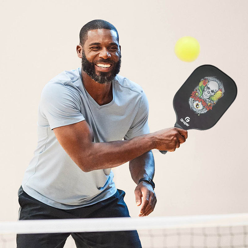 Skull Pattern Pickleball Paddle