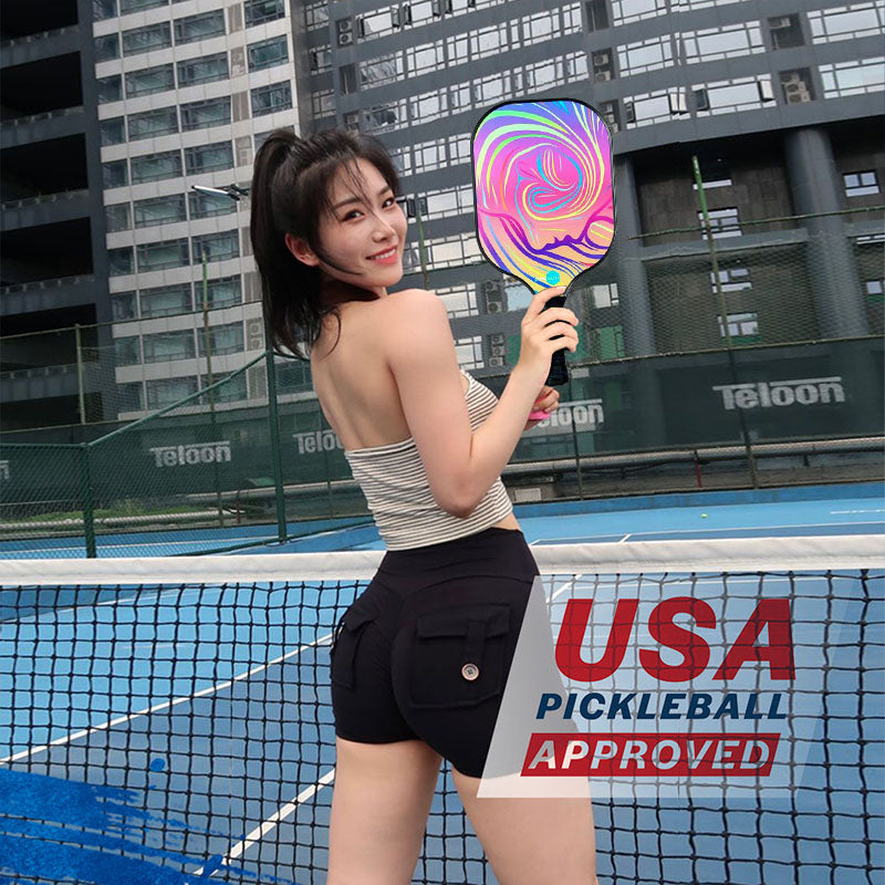 High End Pickleball Paddle for Beginner and Professional USAPA Approved Fiberglass and Graphite