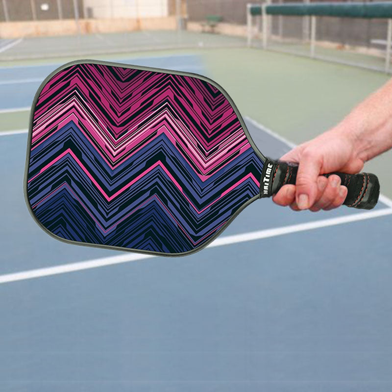 Purple Pickleball Paddle with Balls & Cover - Made of Honeycomb Double-sided Glass and Carbon Fibre
