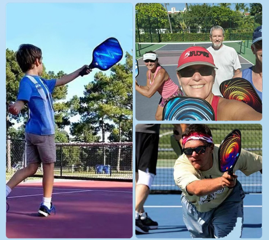 High End Pickleball Paddle for Beginner and Professional USAPA Approved Fiberglass and Graphite