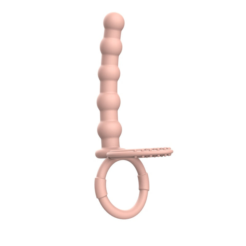 Beads With Cock Rings - Nude - image 7