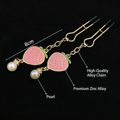 Cute Strawberry Nipple Clamps With Adjustable Dual Clip Design - image 13