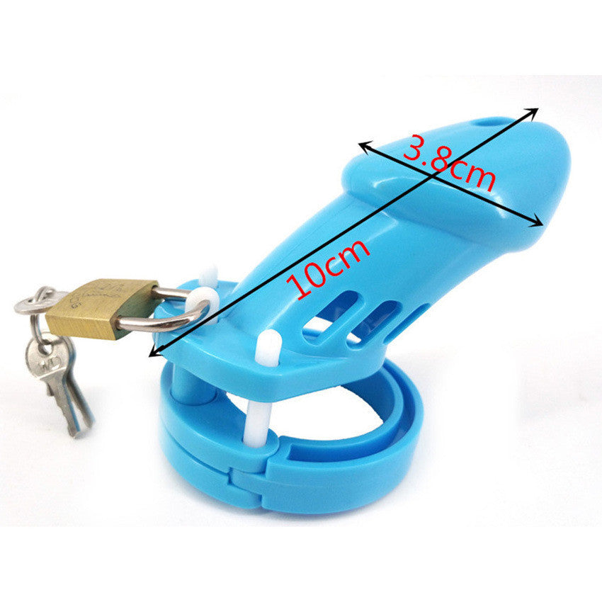 Denial Chastity Cage - Blue - L - 3.94 Inches - image 1