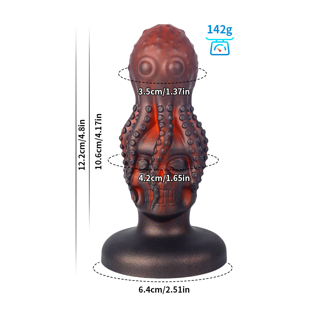Monster Fantasy Octopus Skull Dildo - S - image 2