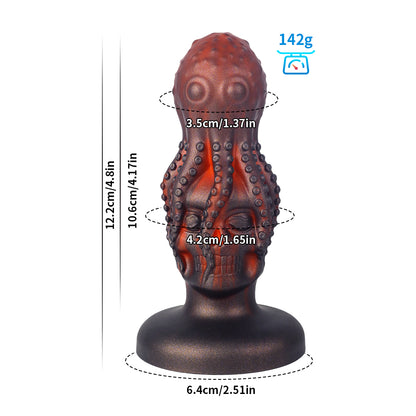 Monster Fantasy Octopus Skull Dildo - S - image 2