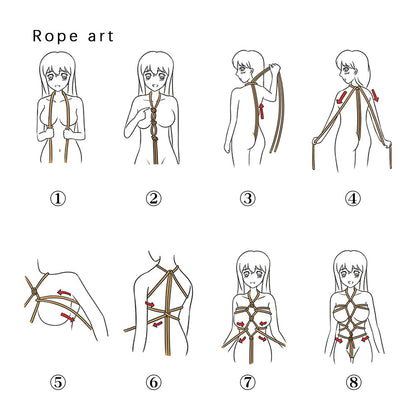 Hemp Bondage Rope - SM Full Body Bondage - image 0