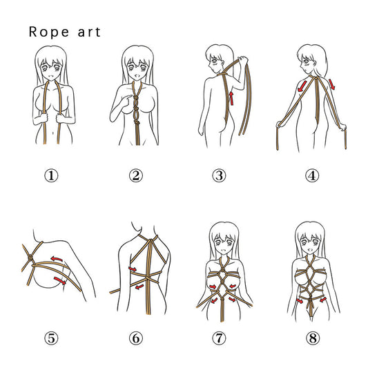 Hemp Bondage Rope - SM Full Body Bondage - image 0