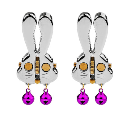 Adjustable Bunny Nipple Clamps – Sensory Play with Bells & Gear Control - image 14