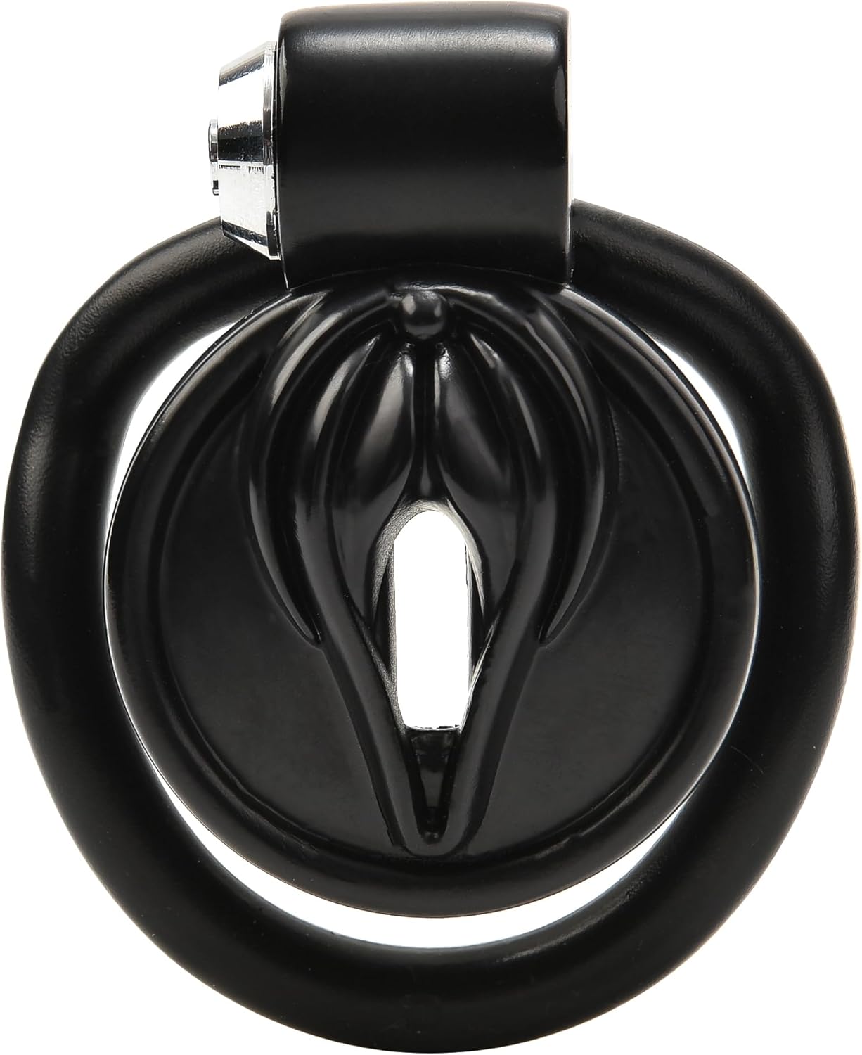 Flat Chastity Cage (Black) - image 5