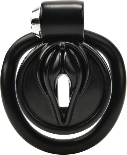 Flat Chastity Cage (Black) - image 5