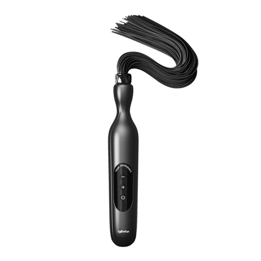 Electric Shock Whip Flogger BDSM - Black - image 7