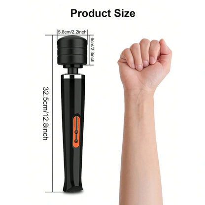 10-Speed Powerful Wand Massager – Deep Vibrations for Muscle & Intimate Relief - Black - image 1