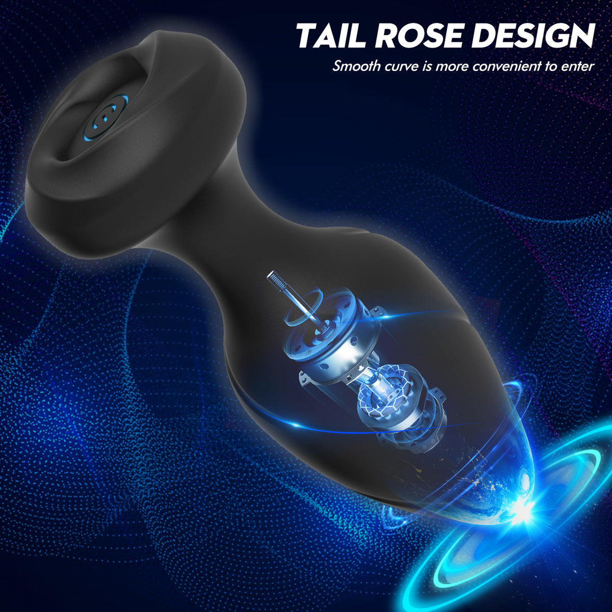10-Speed Remote Threaded Anal Plug - image 4