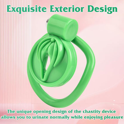 Flat Chastity Cage (Green) - image 2