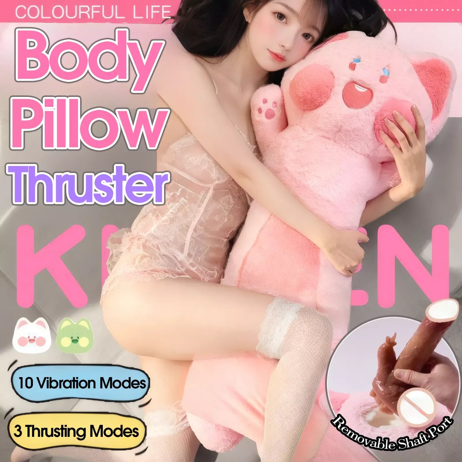 Plush Kitty Companion Pillow - image 2