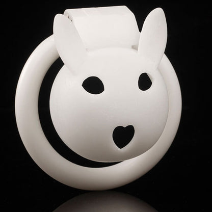 Bunny Chastity Cage - White - image 5
