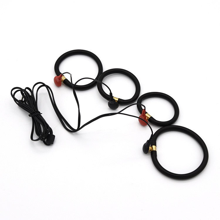 E-stim Penis Rings - with Adjustable Rings & Rechargeable Power Box - image 2