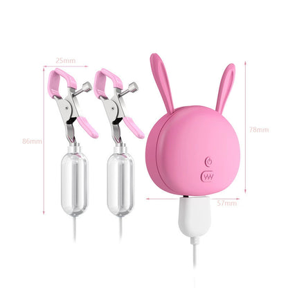 Vibrating Breast Clips - Pink - image 2