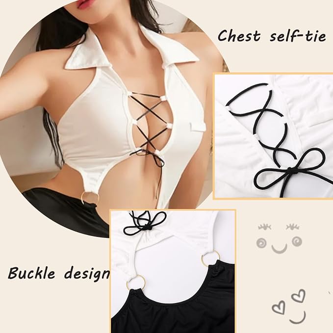 Secretary-Inspired Lingerie Costume Set - image 2