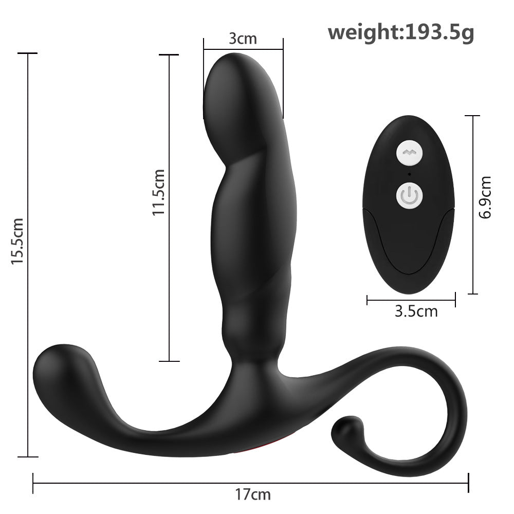 Black Warrior Butt Plug Prostate Massager - Vibration & Heating Function - Remote Control - image 5