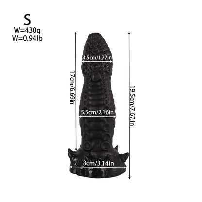 Eldritch Horror Silicone Dildo - Black - S - image 1