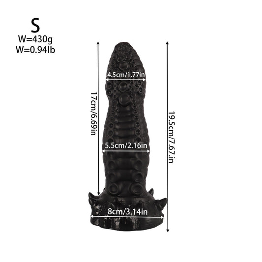 Eldritch Horror Silicone Dildo - Black - S - image 1