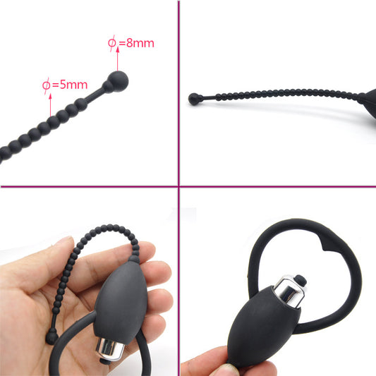 Quiver Vibrating Penis Plug E-stim Urethral Sound - image 0