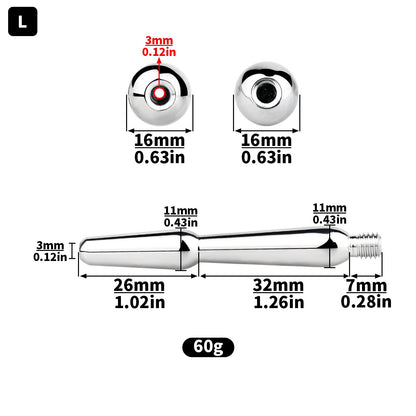 Precision Hollow Penis Plug - L - image 8