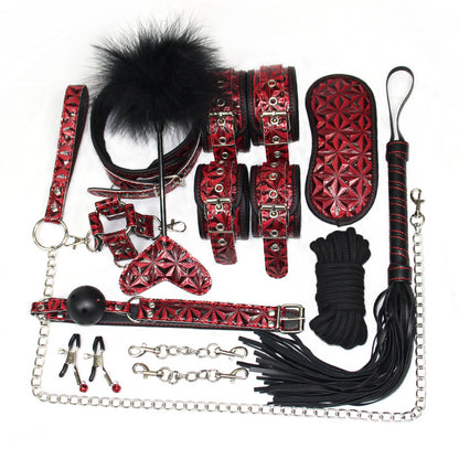 BDSM Master Kit – Full Restraint & Roleplay Set - Wine - image 3