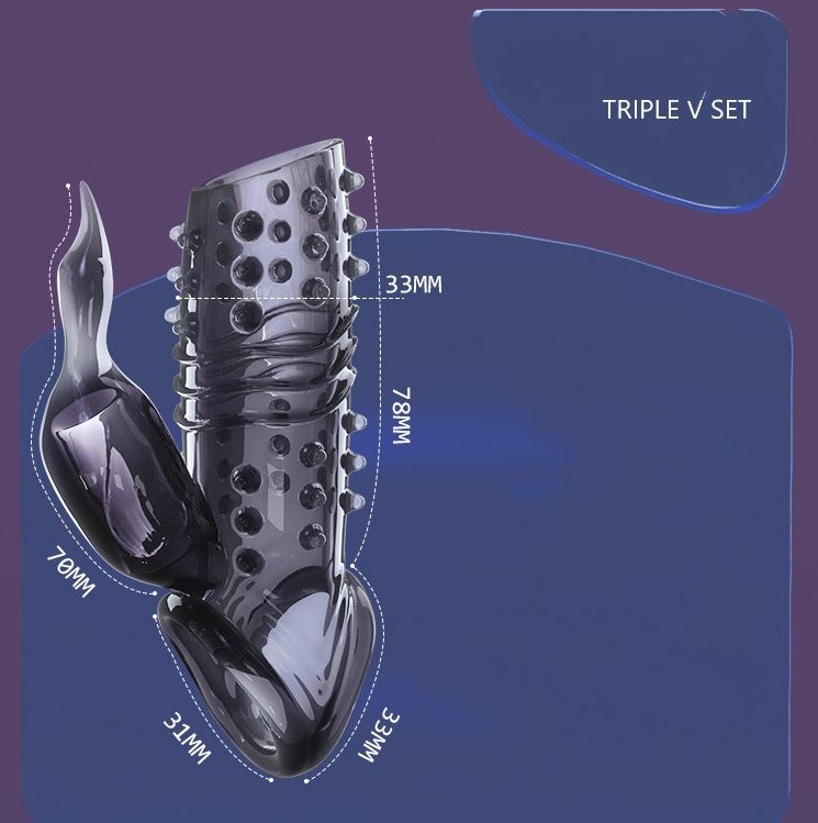 Double Pleasure Vibrating Penis Sleeve - image 5