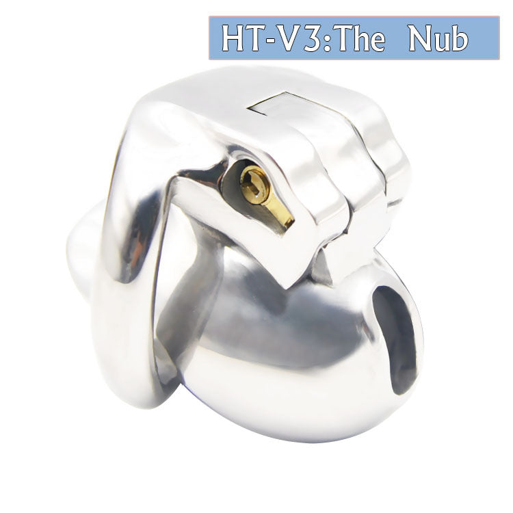 HT-V3: The Nub Metal Chastity Cage - 50mm Ring - image 1