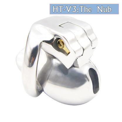 HT-V3: The Nub Metal Chastity Cage - 50mm Ring - image 1