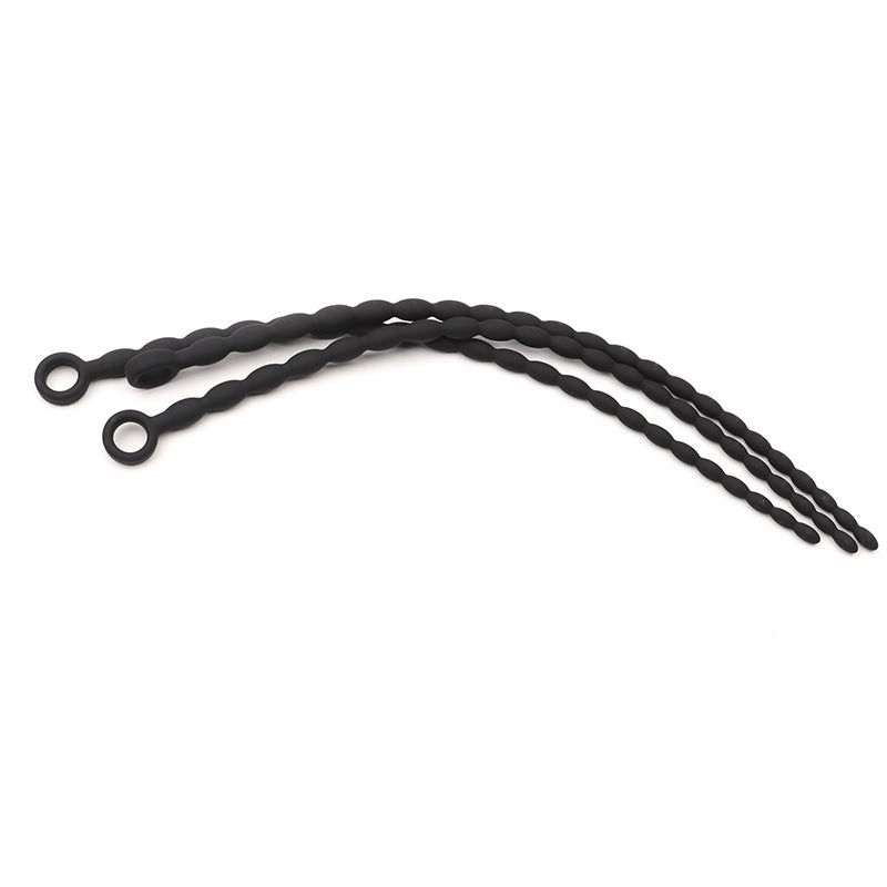 Extra Long Beaded Silicone Urethral Sounds - image 2