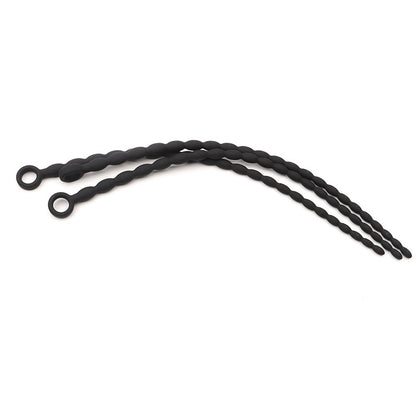 Extra Long Beaded Silicone Urethral Sounds - image 2