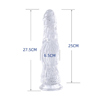 Realistic Suction Cup Dildo – Body-Safe TPE, Textured & Flexible for G-Spot & Anal Play - M - image 0