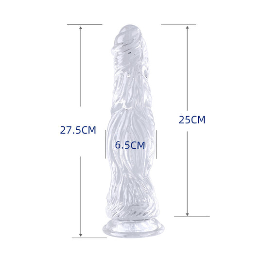 Realistic Suction Cup Dildo – Body-Safe TPE, Textured & Flexible for G-Spot & Anal Play - M - image 0