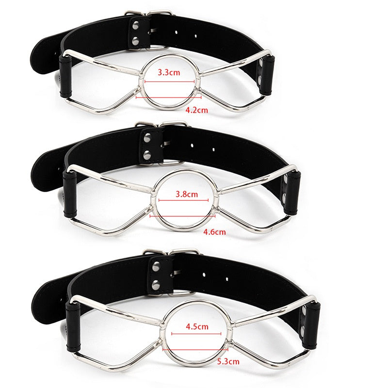 Leather Hollow Mouth Gags - image 1