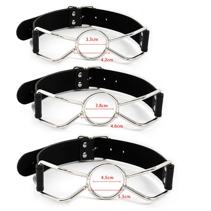 Leather Hollow Mouth Gags - image 1