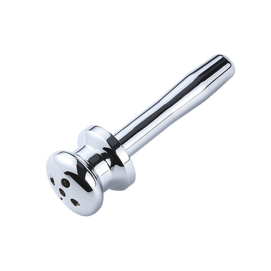 Lotus Head Hollow Urethral Penis Plug  - Silver - image 0