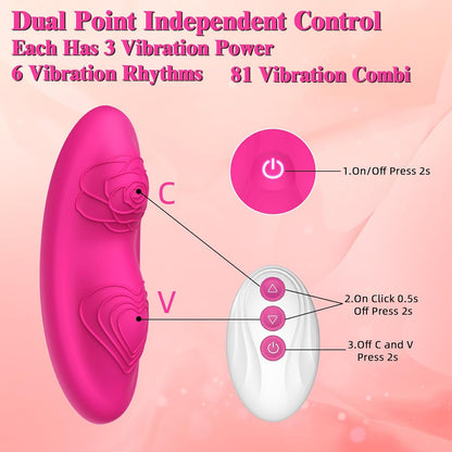 9+9 Vibration Modes APP Remote Control Mini Butterfly Vibrator - image 1