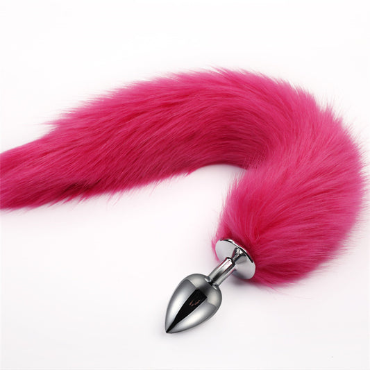 False Fox Tail Metal Butt Plug Anal Toy - image 0