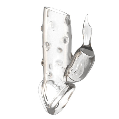 Double Pleasure Vibrating Penis Sleeve - Clear B - image 10