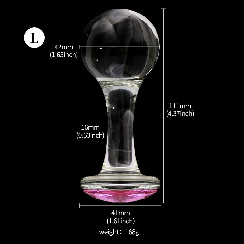 Crystalglow Glass Pleasure Anal Plug - image 7