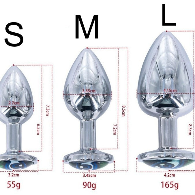 3-Round Jewel Butt Plug - image 2