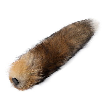 Detachable Fox Tail Vibrating Anal Plug with Remote - Brown Tail Replacement Set - image 12