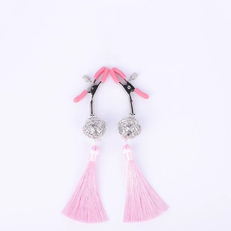 Non-Piercing Tassel Nipple Clips - Pink - image 8