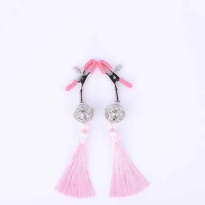 Non-Piercing Tassel Nipple Clips - Pink - image 8