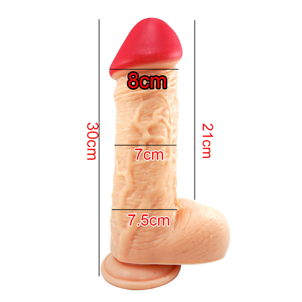 Multi-Size Realisti Dildo - Flesh-toned - 8cm - image 9